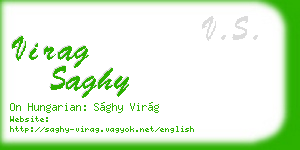 virag saghy business card