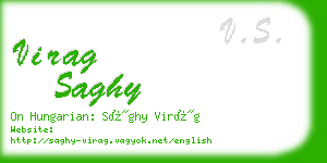 virag saghy business card